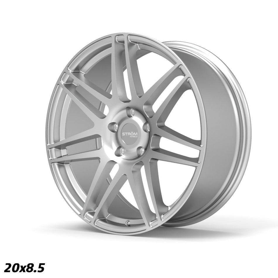 STROM STR3 F14 20x8.5 ET35 5x120 Quartz Silver