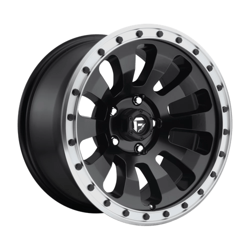 Fuel TACTIC 1PC 20x9 ET1 5x127 MATTE BLACK MACHINED RING