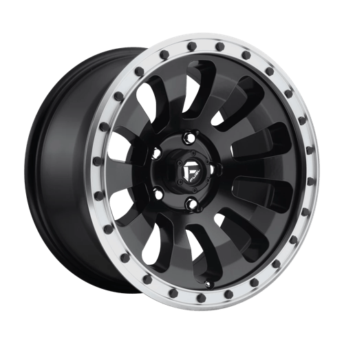 Fuel TACTIC 1PC 18x9 ET1 6x135 MATTE BLACK MACHINED RING
