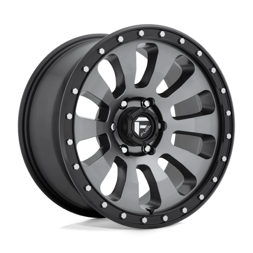 Fuel TACTIC 1PC 17x9 ET-12 6x139.7 MATTE GUN METAL BLACK BEAD RING