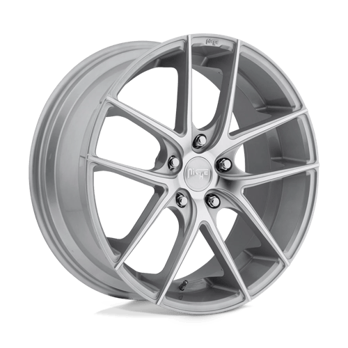 Niche TARGA 1PC 17x8 ET40 5x112 GLOSS SILVER MACHINED