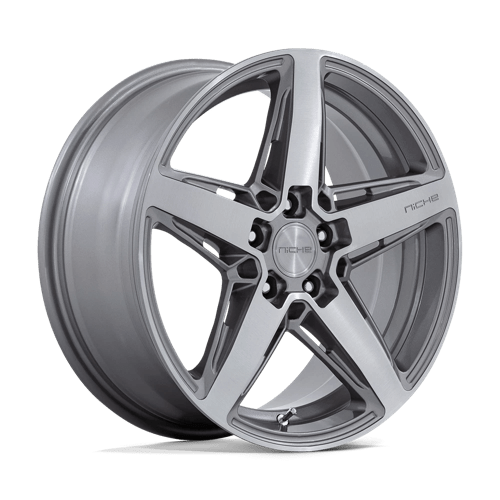 Niche TERAMO 1PC 18x8 ET30 5x112 ANTHRACITE BRUSHED FACE TINT CLEAR