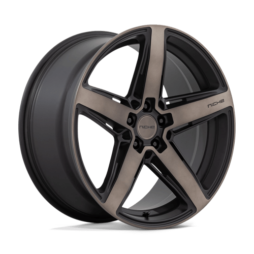 Niche TERAMO 1PC 20x9.5 ET22 5x120 MATTE BLACK W/ DOUBLE DARK TINT FACE