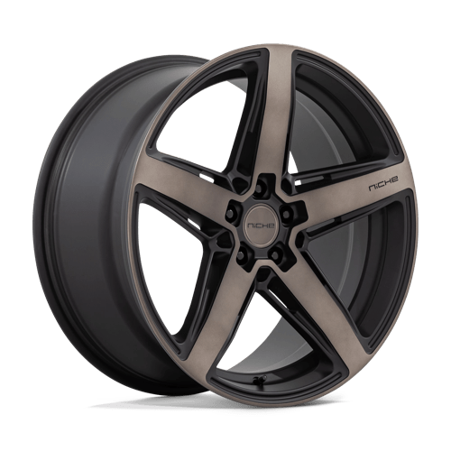 Niche TERAMO 1PC 20x9 ET35 5x120 MATTE BLACK W/ DOUBLE DARK TINT FACE