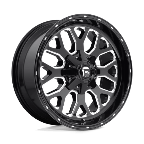 Fuel TITAN 1PC 22x14 ET-75 6x135, 6x139.7 GLOSS BLACK MILLED