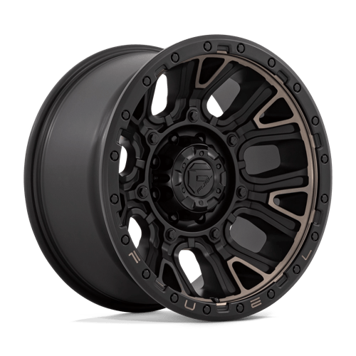 Fuel TRACTION 1PC 20x10 ET-18 8x165.1 MATTE BLACK W/ DOUBLE DARK TINT