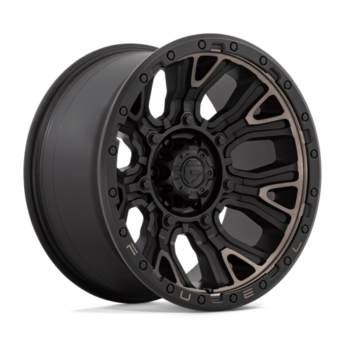 Fuel TRACTION 1PC 20x10 ET-18 6x139.7 MATTE BLACK W/ DOUBLE DARK TINT