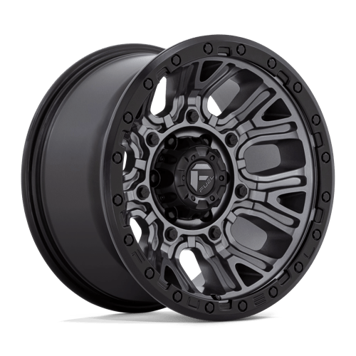 Fuel TRACTION 1PC 17x9 ET1 5x127 MATTE GUNMETAL W/ BLACK RING