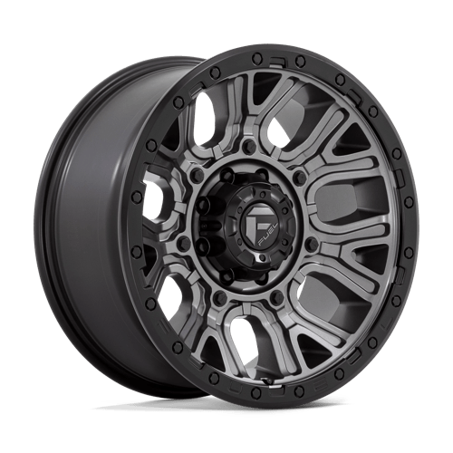 Fuel TRACTION 1PC 20x9 ET1 8x180 MATTE GUNMETAL W/ BLACK RING