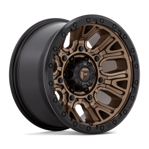 Fuel TRACTION 1PC 17x9 ET1 5x127 MATTE BRONZE W/ BLACK RING