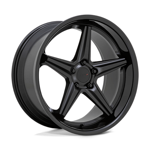 TSW LAUNCH 19x8.5 ET20 5x114.3 MATTE BLACK W/ GLOSS BLACK LIP