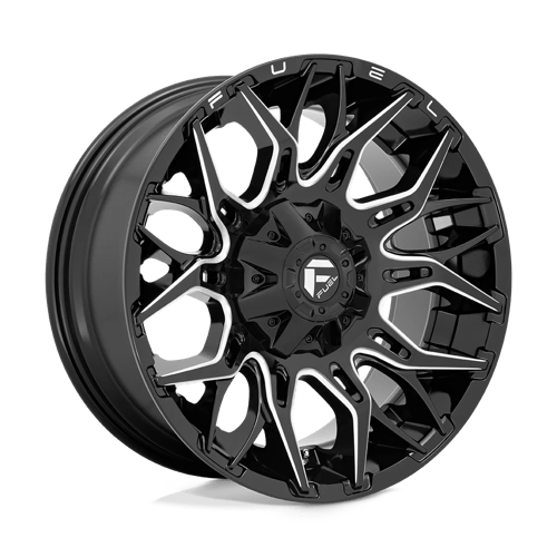 Fuel TWITCH 1PC 20x9 ET1 5x139.7, 5x150 GLOSSY BLACK MILLED