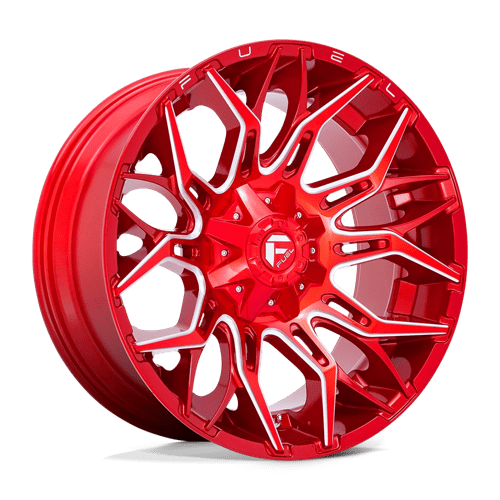 Fuel TWITCH 1PC 22x10 ET-18 8x180 CANDY RED MILLED