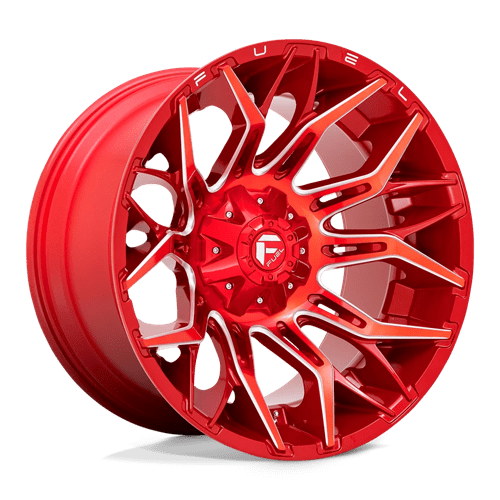 Fuel TWITCH 1PC 22x12 ET-44 5x114.3, 5x127 CANDY RED MILLED