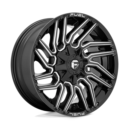 Fuel TYPHOON 1PC 20x9 ET1 5x139.7, 5x150 GLOSS BLACK MILLED