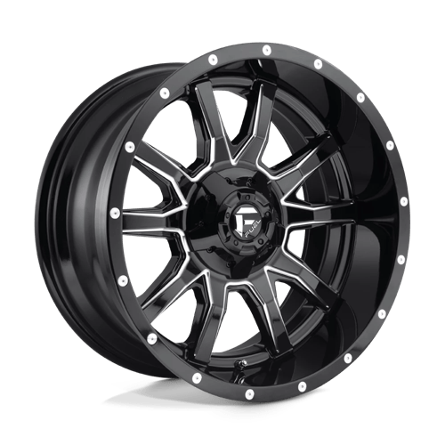 Fuel VANDAL 1PC 20x9 ET1 6x135, 6x139.7 GLOSS BLACK MILLED