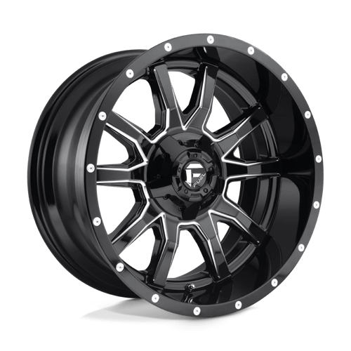 Fuel VANDAL 1PC 18x9 ET1 5x139.7, 5x150 GLOSS BLACK MILLED