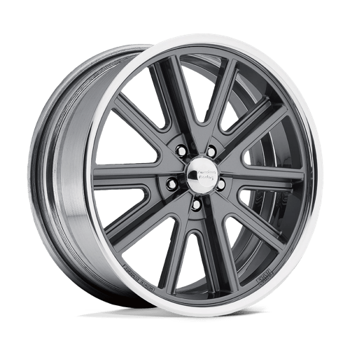 American Racing VN407 17x10 ETCustom Offset BLANK TWO-PIECE MAG GRAY CENTER POLISHED BARREL