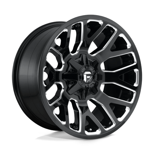 Fuel WARRIOR 1PC 20x9 ET1 5x139.7, 5x150 GLOSS BLACK MILLED