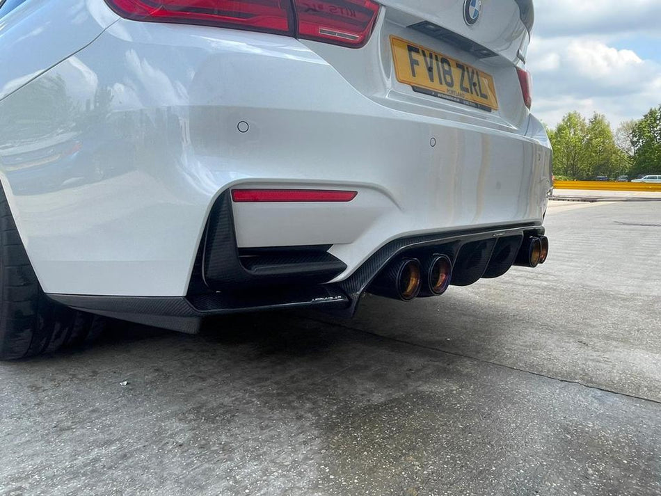 BMW M2/M3/M4/M5 F10/F80/F82/F83/F87 CARBON FIBRE EXHAUST TIPS - BURNT ENDS x4