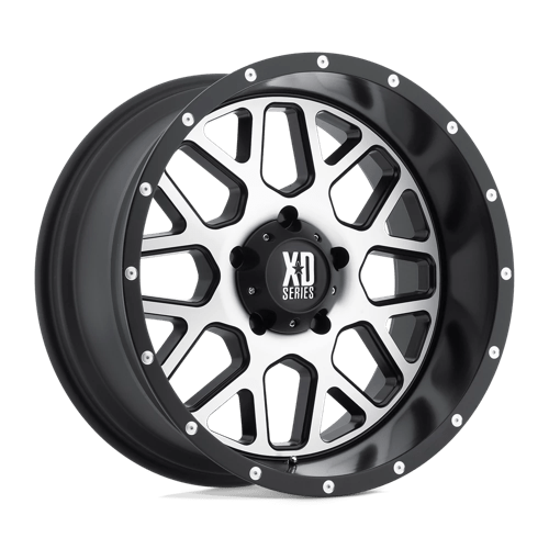 XD GRENADE 20x10 ET-24 6x139.7 SATIN BLACK W/ MACHINED FACE