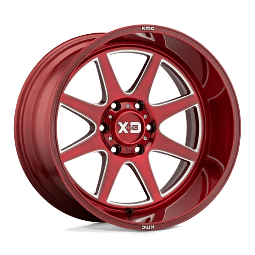 XD PIKE 20x10 ET-18 5x127 BRUSHED RED W/ MILLED ACCENTS