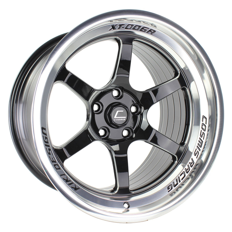 Cosmis XT-006R 18x11 ET8 5x114.3 Black w/Machined Lip