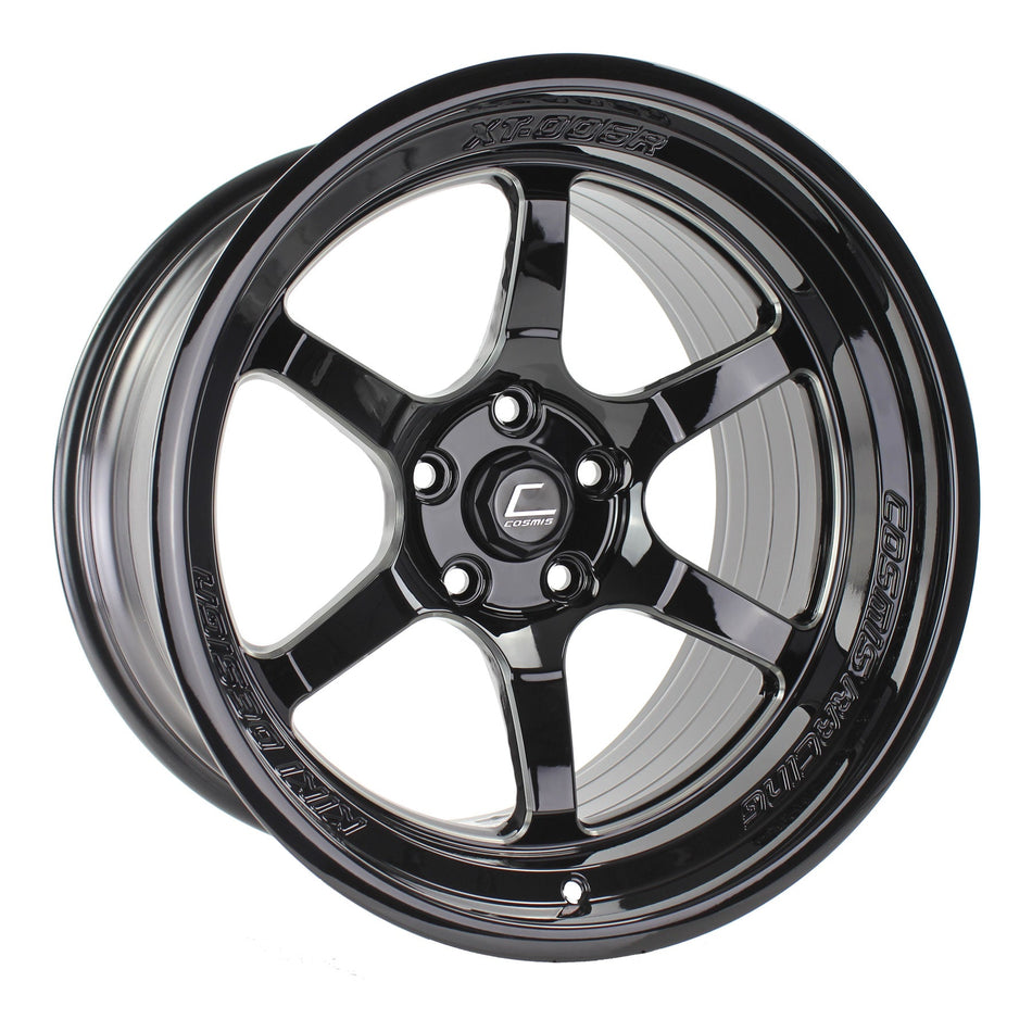 Cosmis XT-006R 18x11 ET8 5x114.3 Black w/Machined Spokes