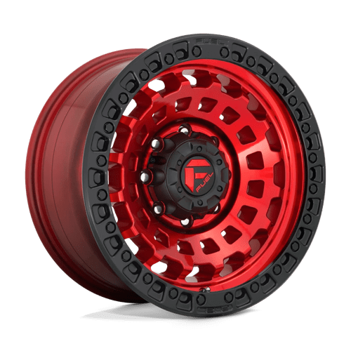 Fuel ZEPHYR 1PC 17x9 ET1 5x127 CANDY RED BLACK BEAD RING