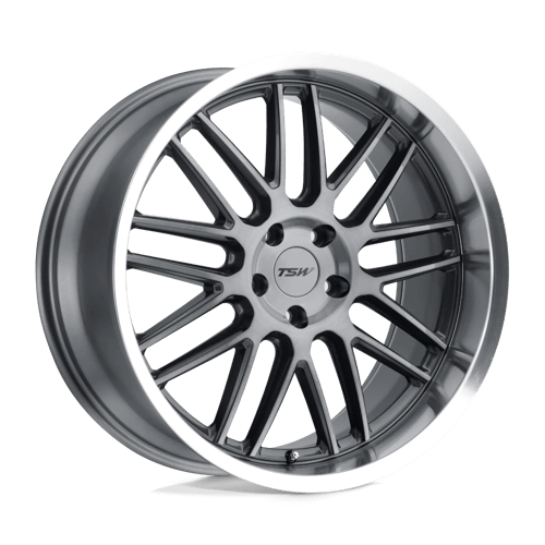 TSW AVALON 20x10 ET25 5x120 GUNMETAL W/ BRUSHED GUNMETAL FACE & MACHINED LIP