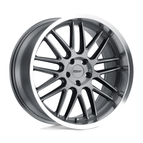 TSW AVALON 19x8.5 ET35 5x120 GUNMETAL W/ BRUSHED GUNMETAL FACE & MACHINED LIP