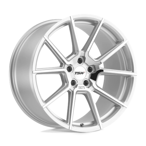 TSW CHRONO 18x8.5 ET40 5x108 SILVER W/ MIRROR CUT FACE