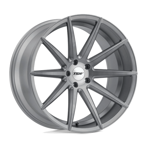 TSW CLYPSE 18x9.5 ET40 5x120 TITANIUM W/ MATTE BRUSHED FACE