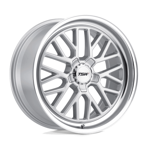 TSW S 18x8.5 ET40 5x114.3 SILVER W/ MIRROR CUT LIP