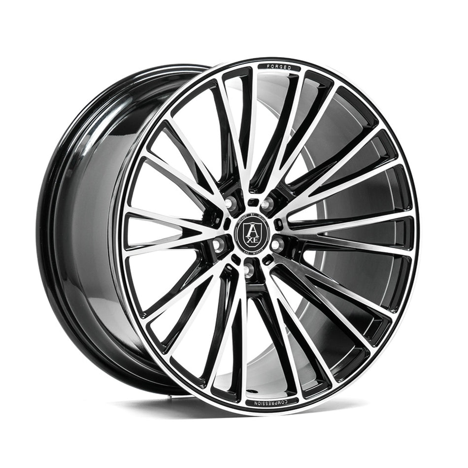 AXE CF2 20x8.5 ET25 5x108 GLOSS BLACK & POLISHED