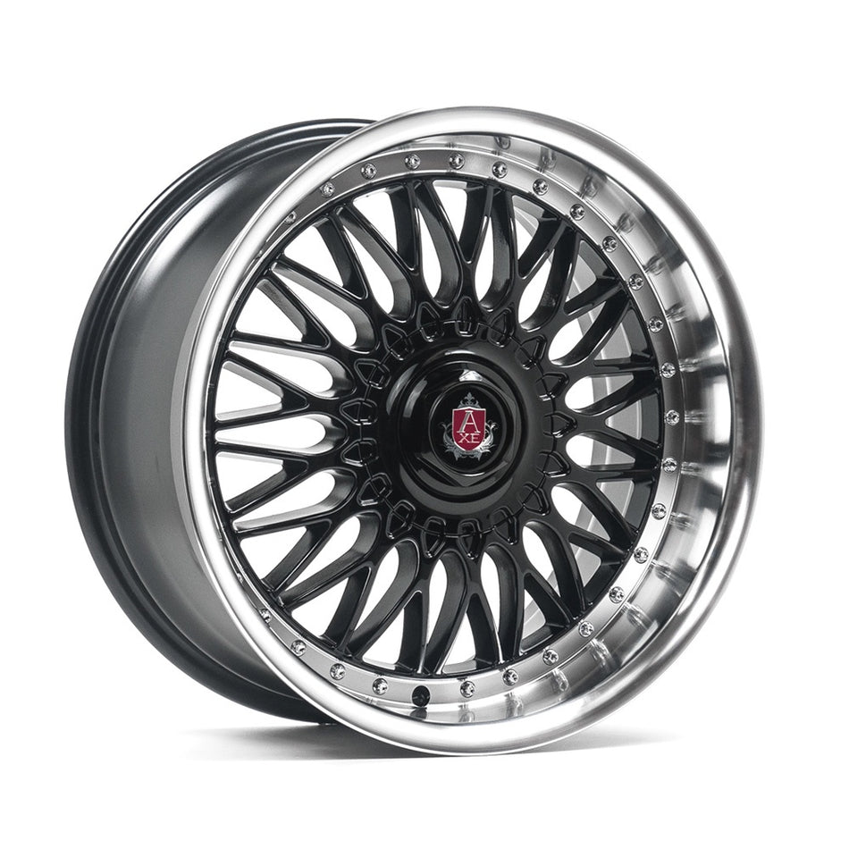 AXE EX10 18x8 ET40 4x108 GLOSS BLACK & POLISHED