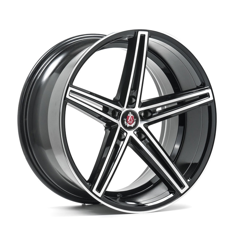 AXE EX14 19x8.5 ET40 5x114.3 GLOSS BLACK & POLISHED