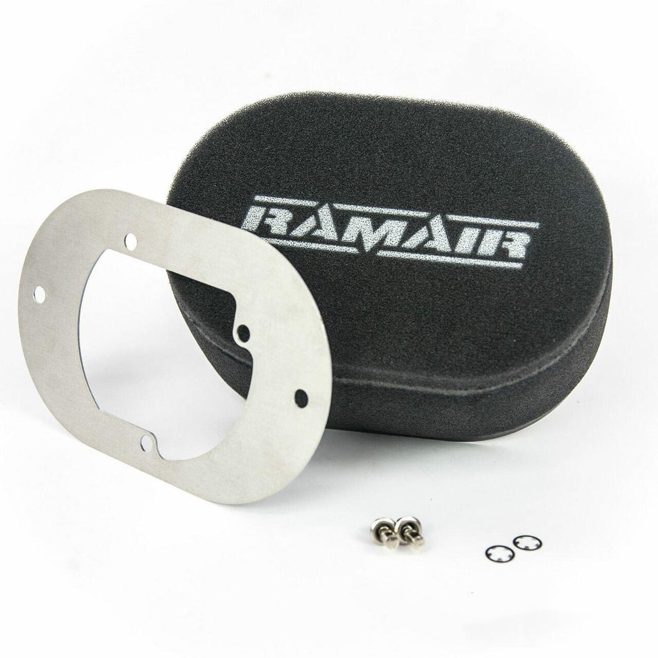 Ramair RS2-204-404 - Carb Air Filter With Baseplate Pierburg 2B2/2B4/2B5 100mm Internal Height