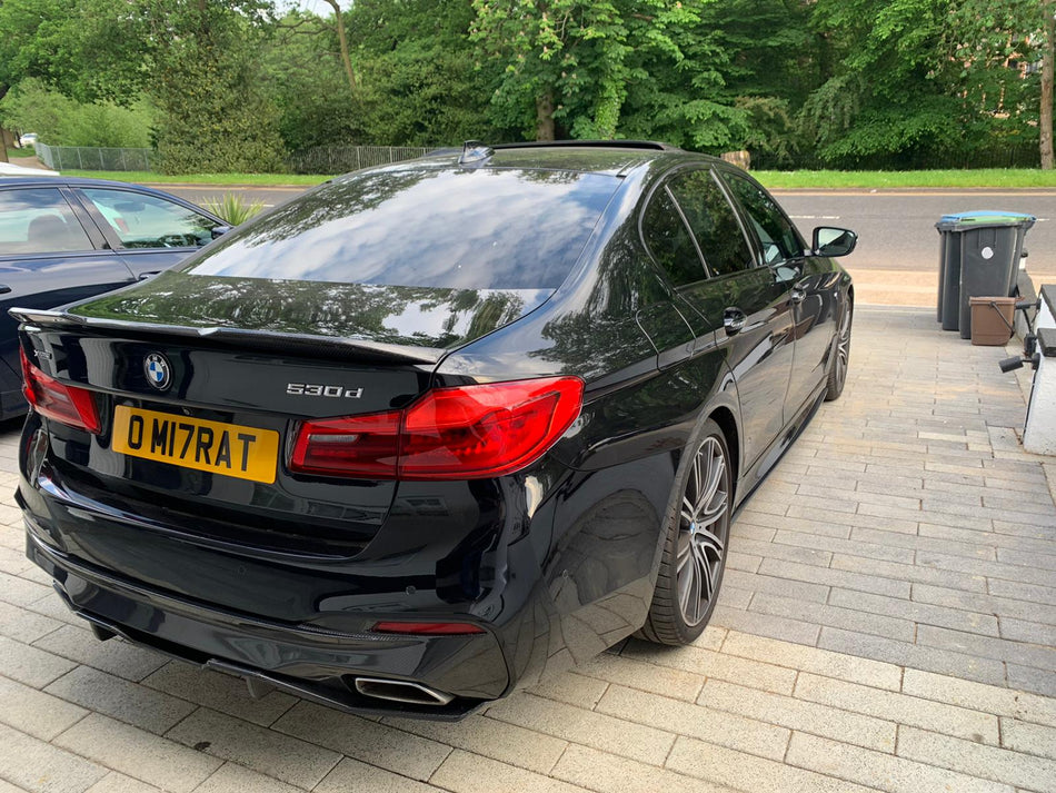 BMW 5 SERIES G30 GLOSS BLACK DIFFUSER - MP STYLE - BLAK BY CT CARBON