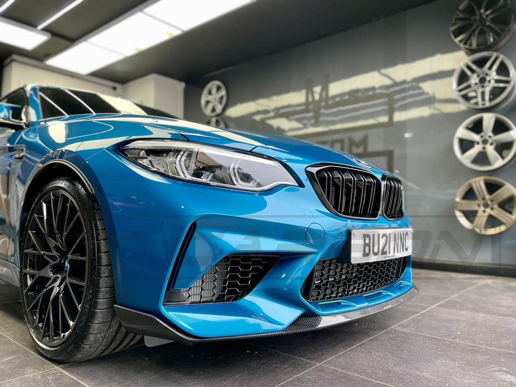 BMW M2C F87 CARBON FIBRE SPLITTER - MP STYLE - CT Carbon