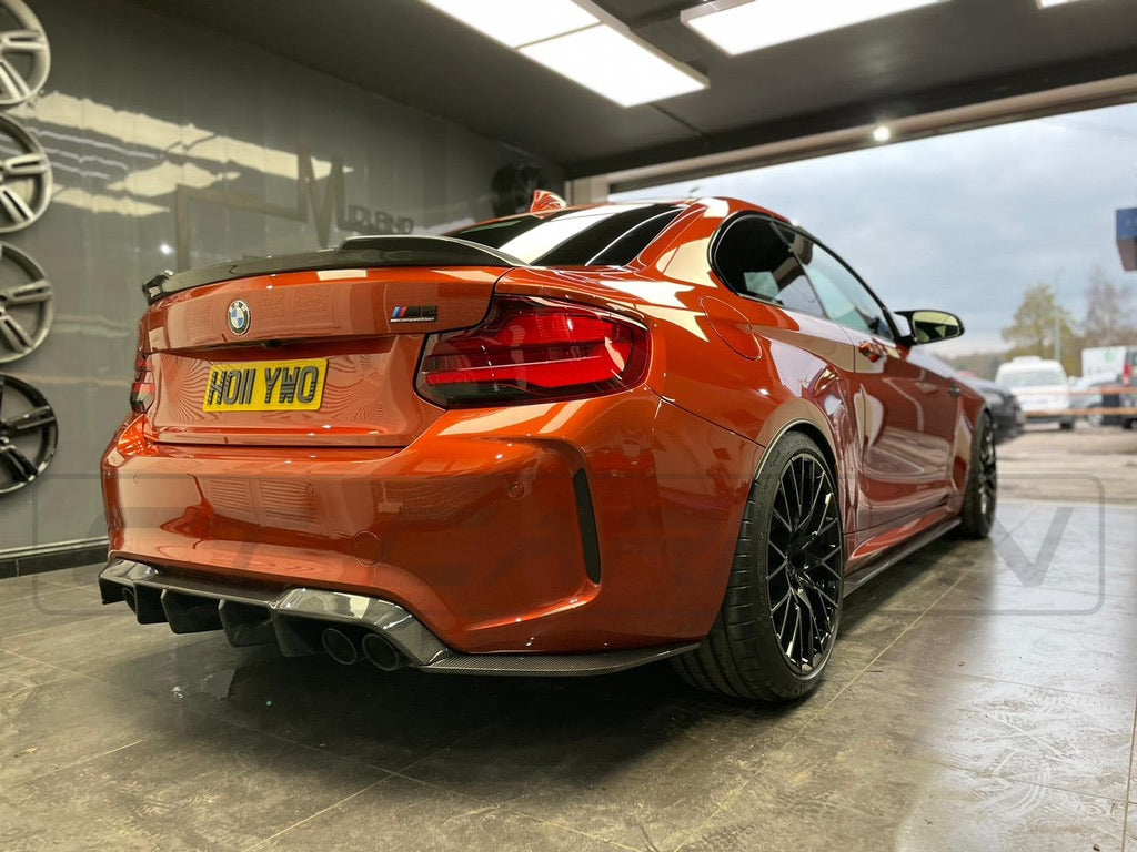 BMW M2 / M2C F87 CARBON FIBRE DIFFUSER - V STYLE - CT Carbon