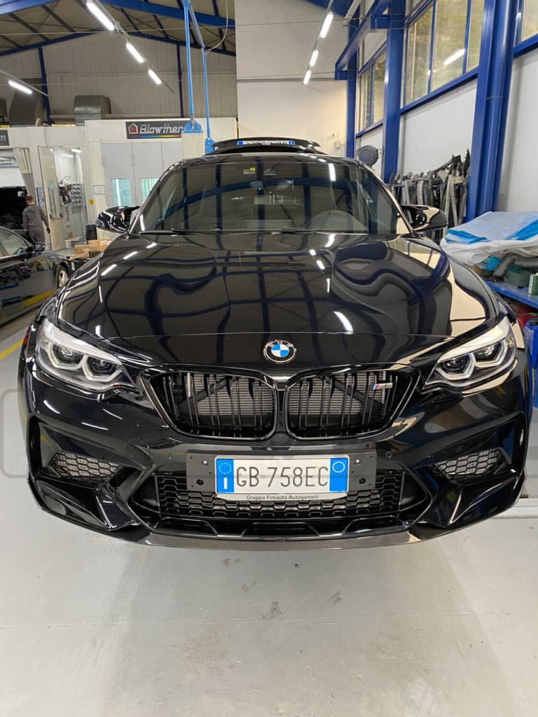 BMW M2C F87 CARBON FIBRE SPLITTER - MP STYLE - CT Carbon