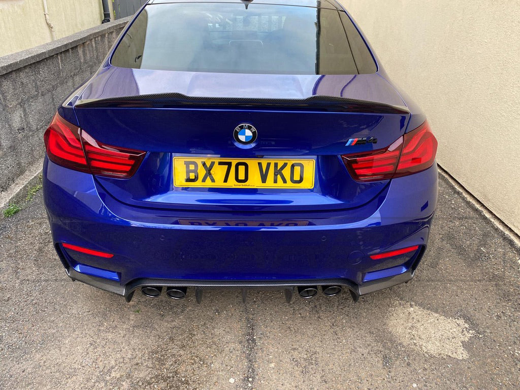 BMW M3/M4 (F80 F82 F83) CARBON FIBRE DIFFUSER - V-STYLE - CT Carbon