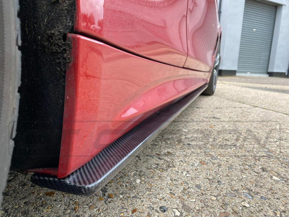BMW F32 & F33 4 SERIES CARBON FIBRE SIDE SKIRTS - MP STYLE - CT Carbon