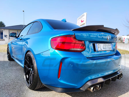 BMW M2 / M2C F87 CARBON FIBRE DIFFUSER - V STYLE - CT Carbon