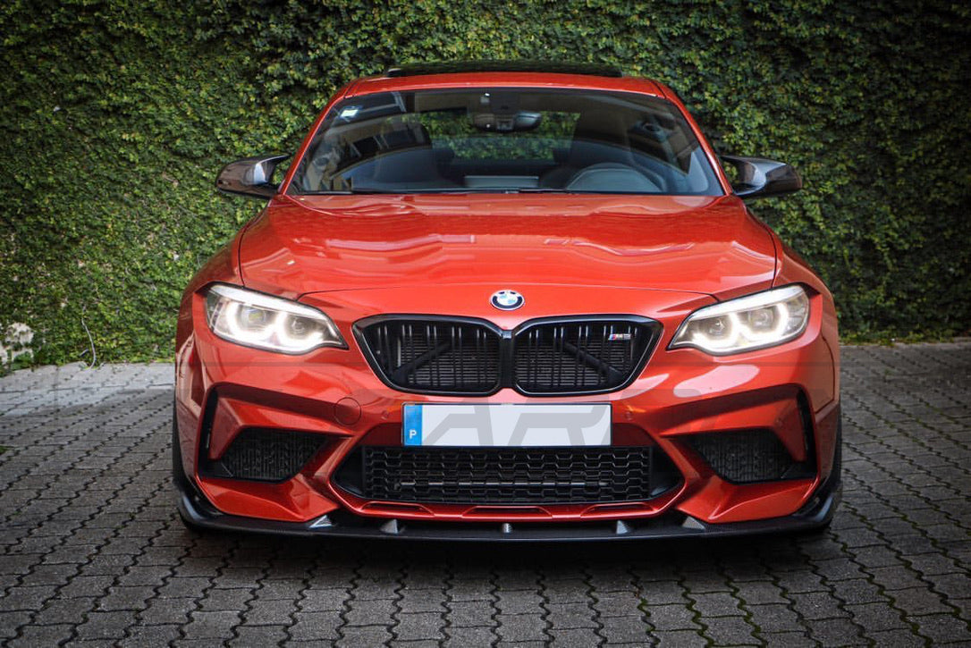 BMW M2C F87 CARBON FIBRE SPLITTER - 3D STYLE - CT Carbon