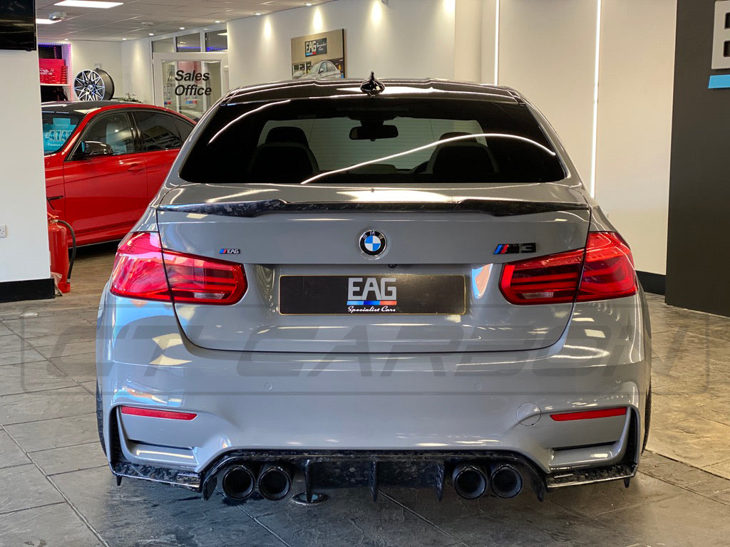 BMW M3 F80 & F30 3 SERIES FORGED CARBON FIBRE SPOILER - V STYLE - CT Carbon