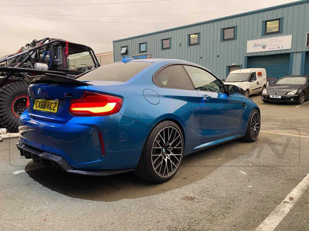 BMW M2 / M2C F87 CARBON FIBRE DIFFUSER - V STYLE - CT Carbon