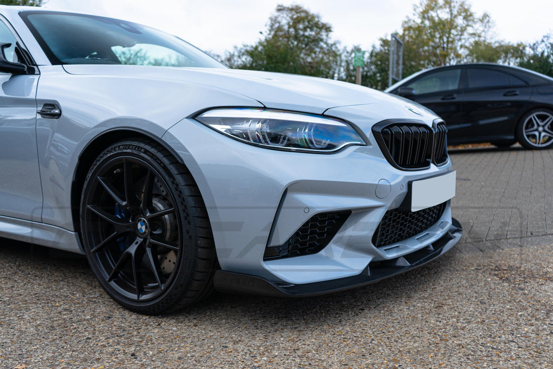 BMW M2C F87 FORGED CARBON FIBRE SPLITTER - 3D STYLE - CT Carbon