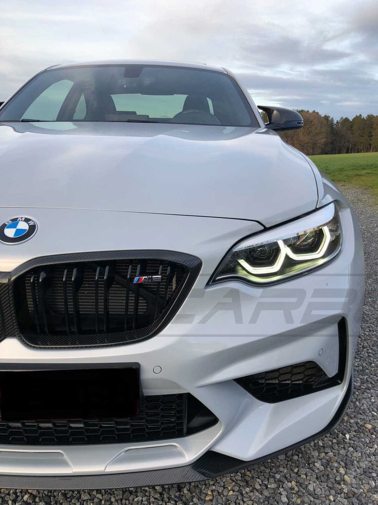 BMW M2C F87 CARBON FIBRE SPLITTER - MP STYLE - CT Carbon